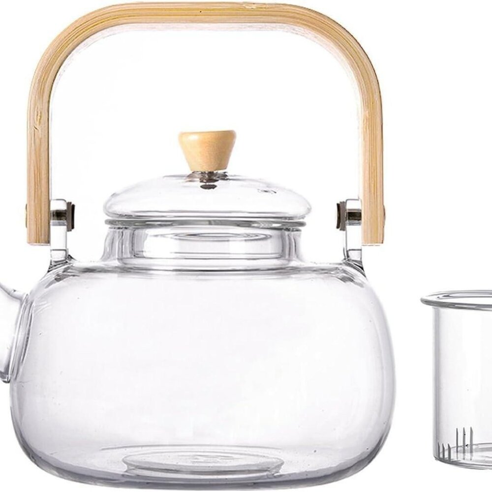 glass teapot with infuser 1000ml